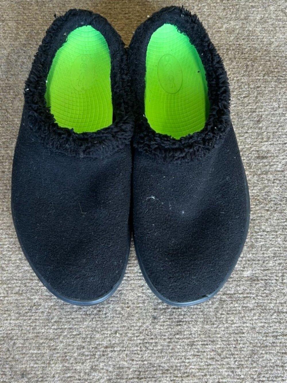 OOFOS Black Clog Recovery Shoes Men’s 11.5 EU 44.5 Like New - Picture 2 of 5